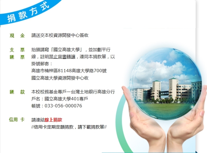 捐款方式